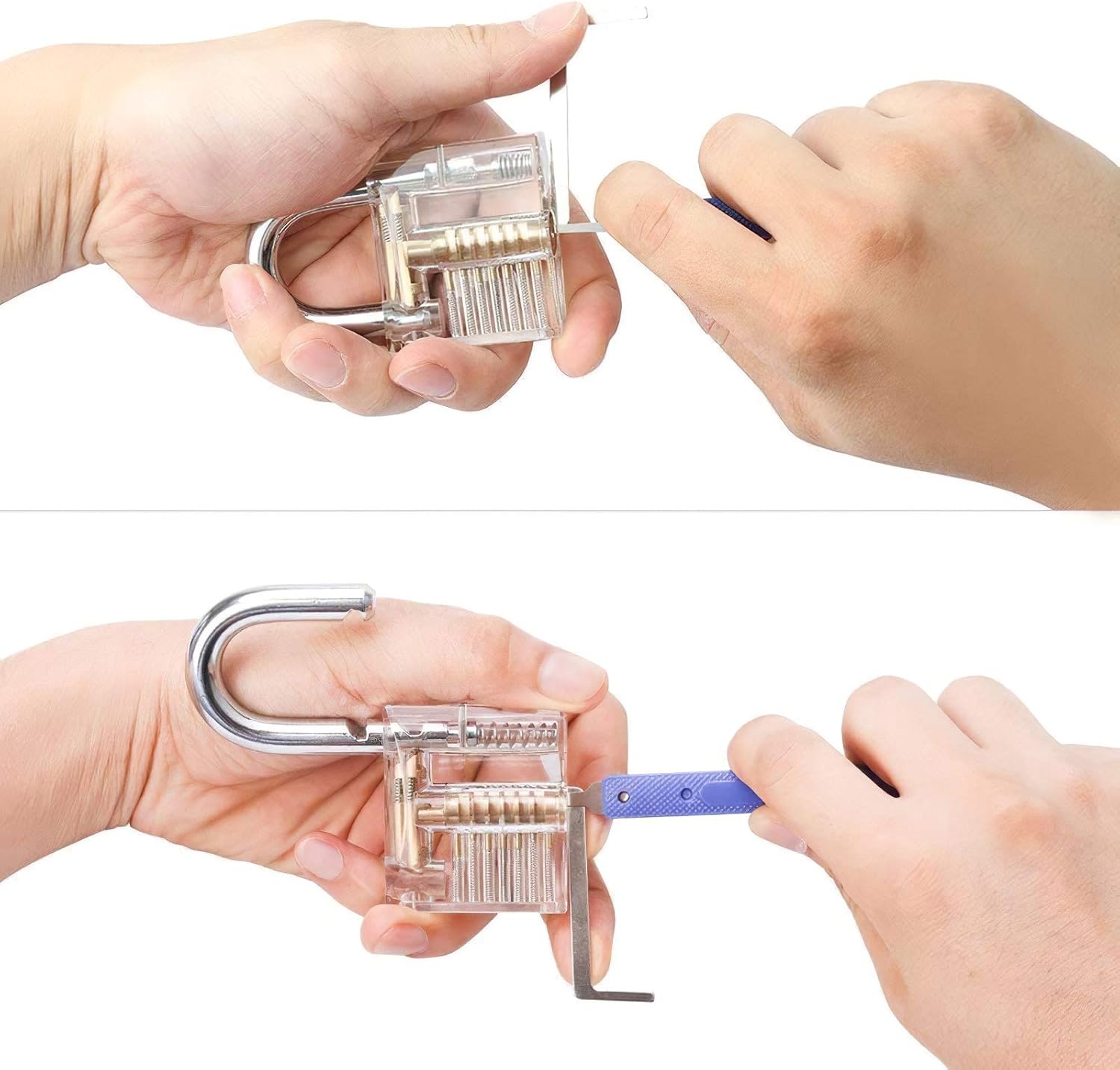 User guide and hands-on practice with the transparent lock