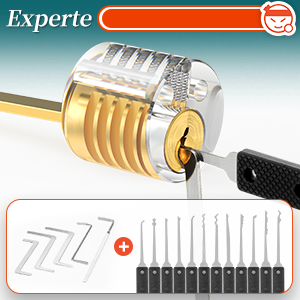 Transparent compact cylinder shown as the advanced lock format